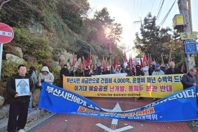 이기대 난개발, 퐁피두 분관 반대 시위전